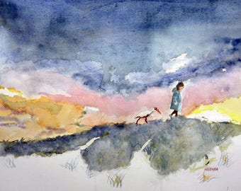 watercolor sadness