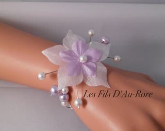 CELENA Parma and white wedding bracelet