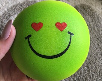 Green heart eyes emoji squishy