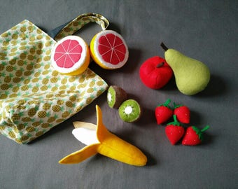 My felt market fruit basket