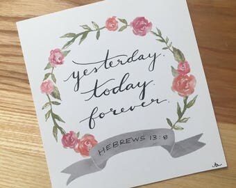 Forever - Hand Lettered Drawing