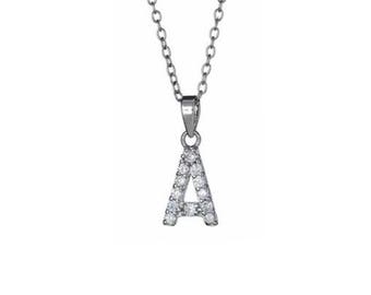 mini diamond letter chain