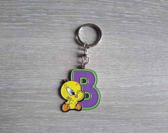 Letter B depicting Tweety Bird keychain