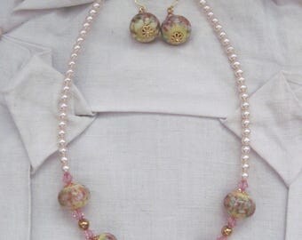 Necklace short NECKLACE + EARRINGS - reserved-