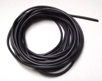 3 m silicone Black 2 mm cord.