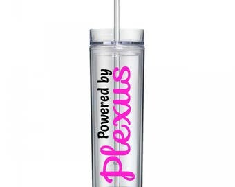 Powered by Plexus Water Bottle | Tumbler | Pink Drink | Swag | Ambassador | Gift