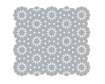 Stencil Mask 15 cm Stars in Circles New Stencil Art