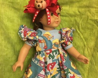 Back to School 18"doll Dress