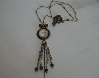 Watch charm necklace