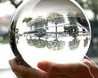 Beautiful 12 cm within 15 days rock crystal sphere
