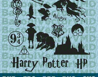Harry Potter SVG Pack - Harry Potter Clipart - Harry Potter Cut Files - SVG Files For Silhouette - Files For Cricut - Cuttable design