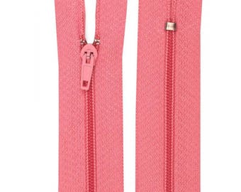 Pink nylon closure size 15 cm