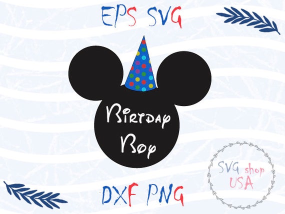 Download Birthday Boy Mouse Svg Dxf Png Eps cut files for Cutting