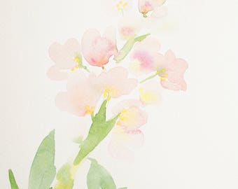 Items similar to Abstract Flower / Lily , original watercolour (not