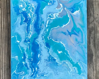 8x10" abstract painting on wrapped canvas