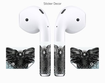 AirPods Stickers Game of Thrones, 2-Sets, Wraps, Skin, Cover, Decal
