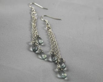diamond raindrop earrings