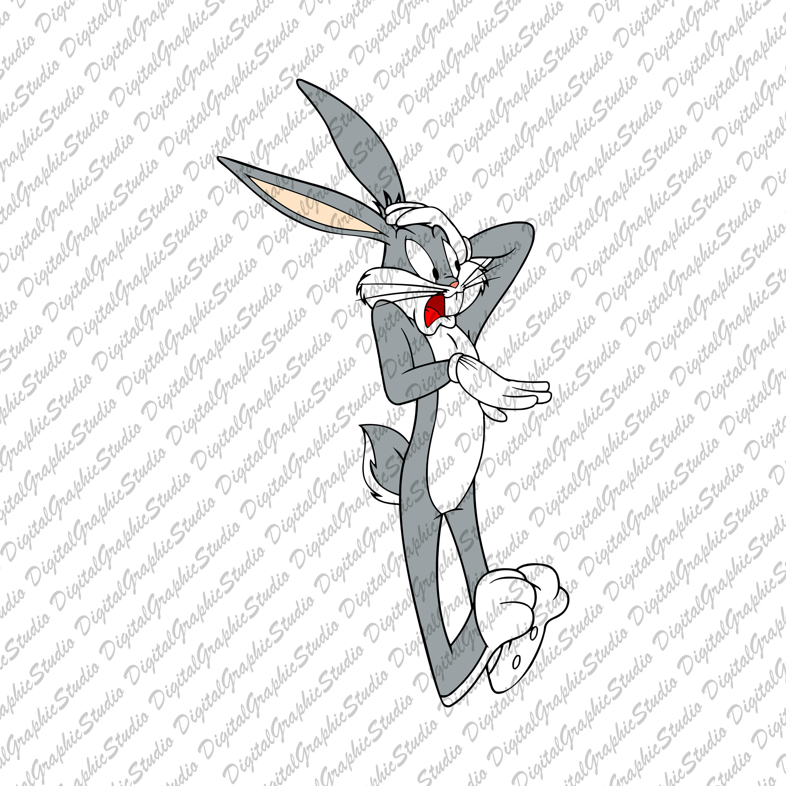 Bugs Bunny Clipart, Bugs Bunny Svg Files, Looney Toons Clipart, Warner