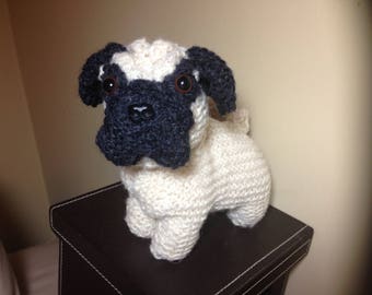 black pug plush