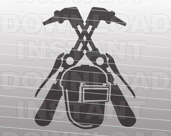 Welder SVG File,Welding SVG File,Skilled Trades SVG-Cutting Template-Vector Clip Art for Commercial & Personal Use-Cricut,Cameo,Silhouette