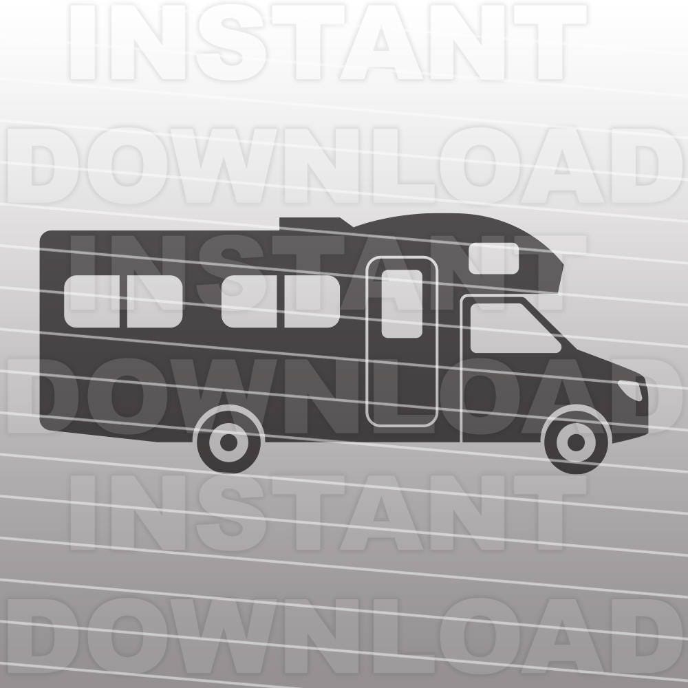 Download Camping SVG File, Class C Motorhome svg,RV svg,Happy ...