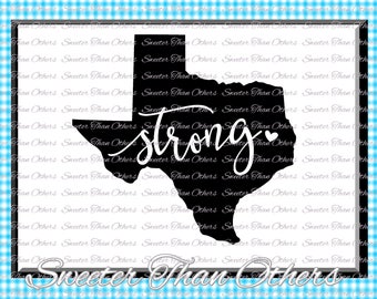 Texas Strong SVG T shirt Design Vinyl Texas (SVG and DXF Files) Texas Svg, Texas Cut file, Silhouette, Cameo, Cricut, Instant Download