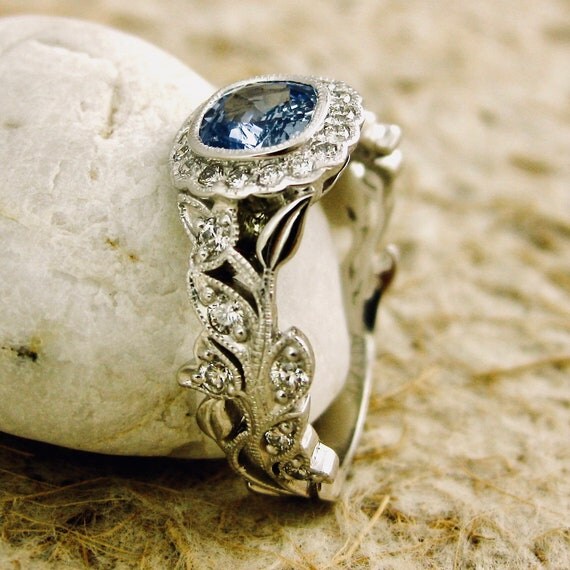 light blue sapphire engagement rings