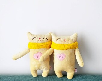 Custom listing for Sandra - Stuffed cat, stuffed animals, stuffed doll, plush cat, plushies, nursery plush, cat decor