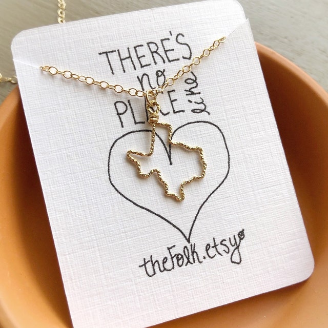 Handmade state necklaces & other personalized jewelry by theFolk