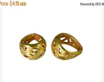 8% off SHOP-WIDE, ONE Bali 24kt Gold Vermeil Art Nouveau Pendant Bail, 13.5mm x 8.5mm, necklace, artisan-made