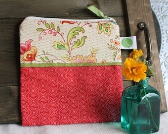 On Sale Eco friendly 7.5" Reusable Sandwich Bag - 7.5" x 7.5"- Food safe PUL lined, Zippered, Machine Washable