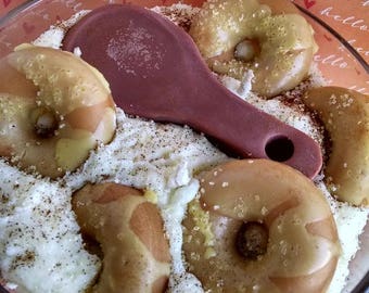 Cinnamon Sugar, Pumpkin Donut, Spoonful Bowl, Soy Wax Candle, Dessert Candle, Bakery Scented, Creative Candle, Food Candle, All Natural Soy