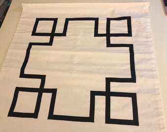 Clearance Black Greek Key Roman Shade Clearance