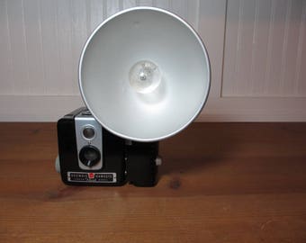 Vintage Kodak Brownie Hawkeye Camera with Flash & Bulb