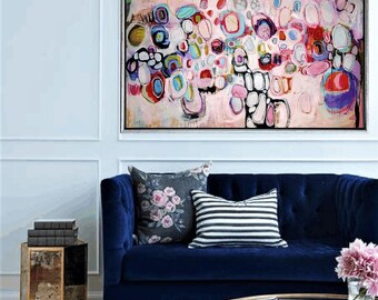 54" painting abstract painting wall art Jolina anthony