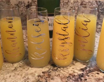 Bridesmaid Proposal - Bridesmaid Box - Bridesmaid Gift - Bridesmaid Proposal Gift - Champagne Flute - Bridesmaid Champagne Glasses