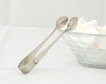 Sugar Tongs Silver Plated Vintage