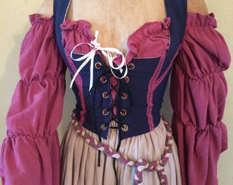 Adult LEG AVENUE renaissance maiden wench MEDIEVAL peasant party costume