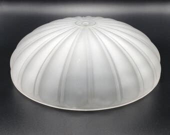 Frosted Ceiling Light Melon Style Globe Replacement Hanging Glass Lamp Shade