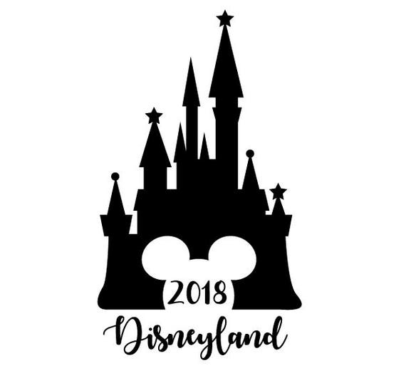 2018 Disney SVG Cut File 2018 Disneyland Cinderella Castle