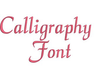 Calligraphy Script Machine Embroidery Font