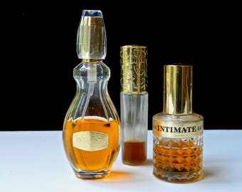 3 Vintage INTIMATE Revlon Perfume Eau de Toilette Cologne Spray Mist 2.1 oz Total All Partially Full