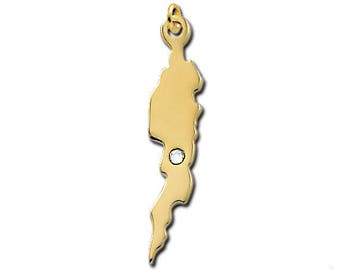 SPECIAL ORDER for Jackie - Gold Anguilla Charm with chain
