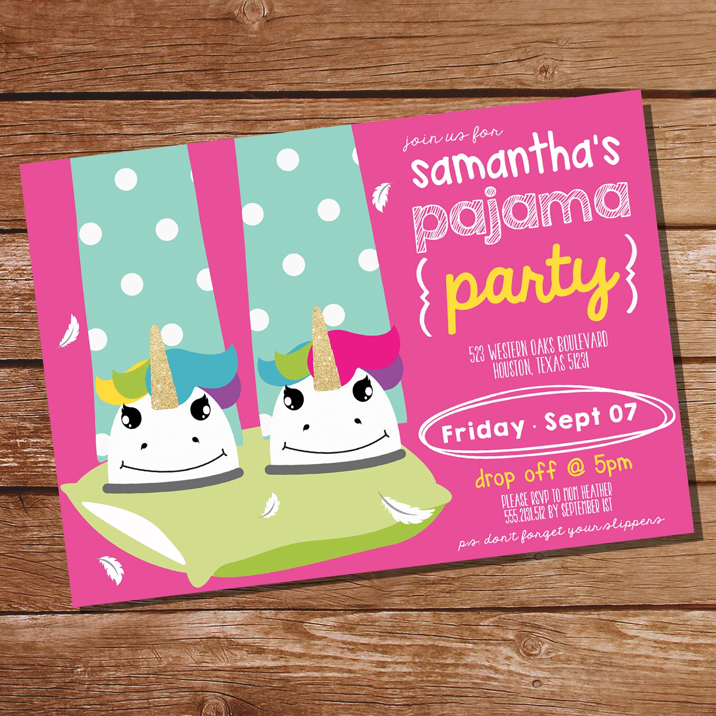 Pajama Party Invitation 7