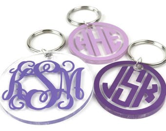 Monogrammed Keychain