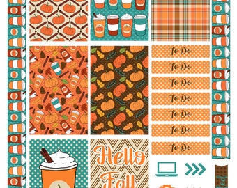 Happy Planner Big Weekly Kit Printable Planner Stickers- Pumpkin Spice