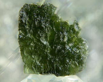 Vibrant Big Green Authentic Moldavite 10.3g AAA729