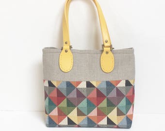 woven fabric handbags