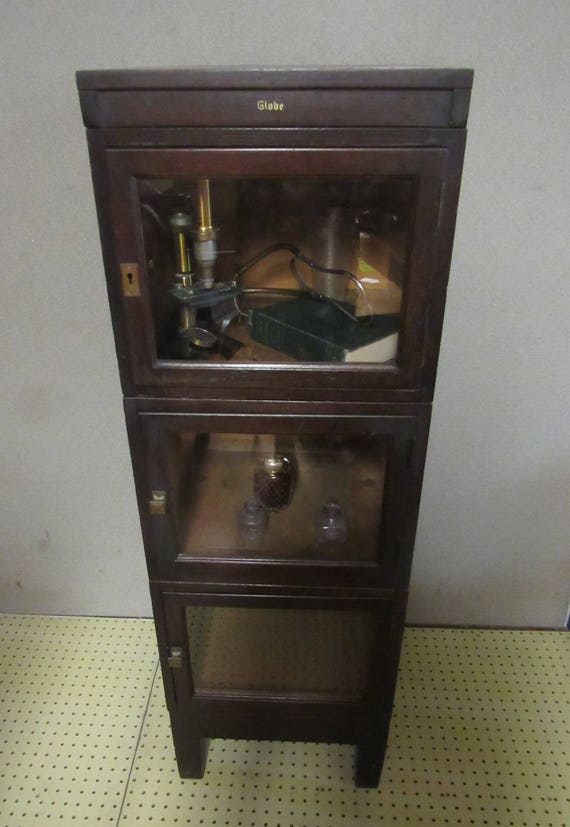 Globe stacking bookcase from physician's office
