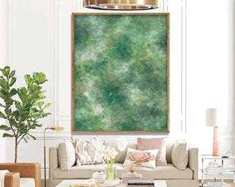 Large Abstract Art Poster PRINTABLE FILE - avl in 2 styles, abstract prints, abstract painting watercolor, abstract wall art, leaf print art